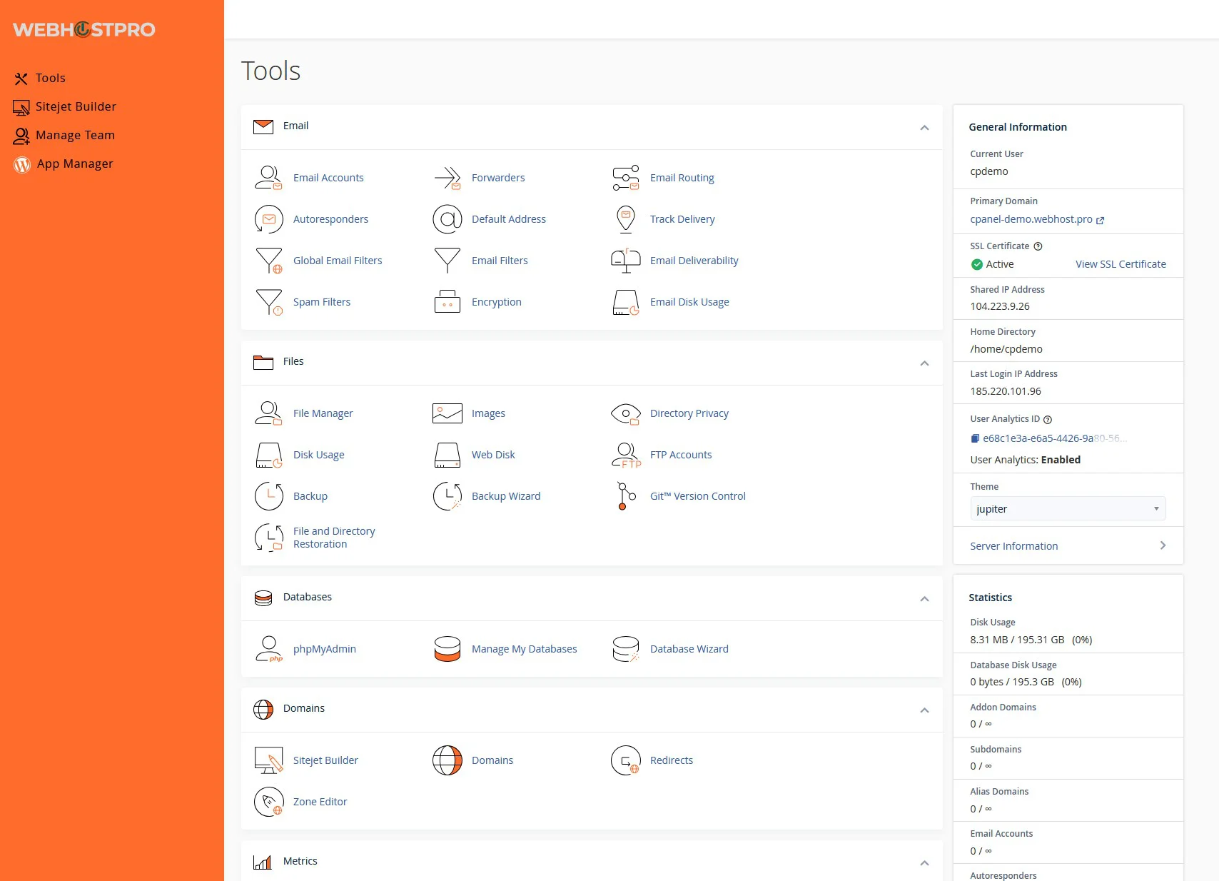 cPanel web hosting