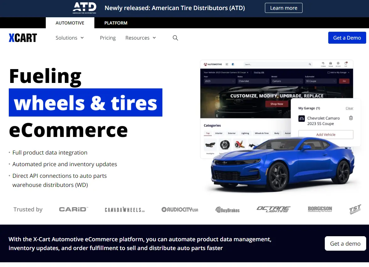 X-Cart ecommerce storefront and catalog interface